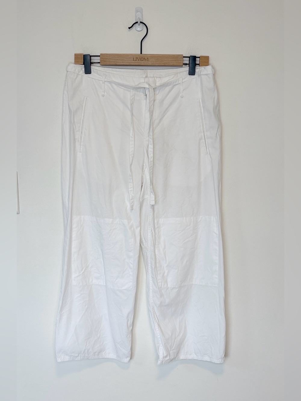 Rag & bone cotton wide leg cropped pants , sz : 4 - Picture 2 of 9